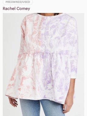 Rachel Comey Pink & Lavender Marble OUST Top